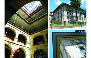 3.2.1-01 Rehab del Palacio Horkasitas Balmaseda para Hotel-Escuela Patio cubierto y Vistas exteriores 